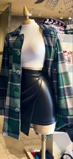 Fashion Outfits College Style, Michelle Core Aesthetic Outfits, Green Sweater And Skirt Outfit, Thanksgiving Outfit Women 2023, Big Thighs Outfit Ideas, Once Upon A Time Outfit Ideas, Pop Rock Aesthetic Outfits, Corset Looks Outfit, Femme Fatale Outfit Casual