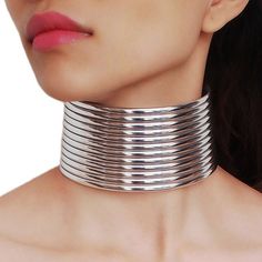 Choker Queen Cussiana (2 Colors) - The Drag Queen Closet Simple Choker Necklace, Leather Statement Necklace, Chunky Choker Necklace, Leather Choker Collars, Elegant Choker, Simple Choker, Chunky Choker, Choker Collar Necklace, Choker Style Necklace