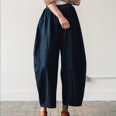 Searching For These Pants In Black Or Denim Indigo Baggy Wide Leg Bottoms, Indigo Baggy Bottoms For Spring, Casual Indigo Pants With Loosely Fitted Hips, Baggy Indigo Bottoms With Pockets, Casually Fitted Indigo Pants, Relaxed Fit Indigo Wide Leg Pants, Relaxed Fit Wide Leg Indigo Pants, Indigo Wide Leg Bottoms With Relaxed Fit, Indigo High Waist Bottoms With Pockets