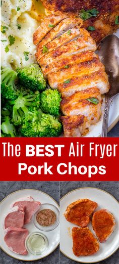 Air Fryer Pork Chops Recipe
An air fryer is a great option for cooking all of your favorite fried recipes without the extra grease and it’s much faster than baking. We love air fryer recipes from Air Fryer Chicken Wings to Crispy Bacon and now these pork chops!
Air Frying is quick and leaves your food crispy on the outside and juicy on the inside. Air Fryer Recipes Pork Chops, Air Fry Pork Chops, Boneless Pork Chop Recipes, Air Fryer Pork, Breaded Pork Chops, Air Fryer Pork Chops, Pork Chop Dinner, Juicy Pork Chops