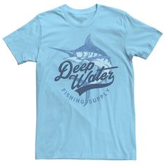 Keep it cool with this Men's Deep Water Fishing Supply Swordfish Graphic Tee. Keep it cool with this Men's Deep Water Fishing Supply Swordfish Graphic Tee. FEATURES Crewneck Short sleeveFABRIC & CARE Cotton Machine wash Imported Size: XS. Color: Light Blue. Gender: male. Age Group: adult. Tropical Outfits, White Graphic T-shirt For Fishing, Casual Crew Neck T-shirt For Fishing, Graphic Fish Print Short Sleeve T-shirt, Fish Graphic, Fishing Supplies, Graphic Print Crew Neck T-shirt For Fishing, Graphic Tee Short Sleeve T-shirt For Fishing, Blue Short Sleeve T-shirt For Fishing