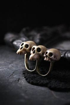 Handmade Bohemian Skull Ring For Gift, Handmade Bohemian Skull Ring As Gift, Unique Adjustable Hand Cast Skull Ring, Handmade Unique Skull Ring For Halloween, Handmade Adjustable Skull Ring Gift, Handmade Adjustable Vintage Skull Ring, Handmade Skull Ring For Halloween, Handmade Halloween Skull Ring, Skull Collection