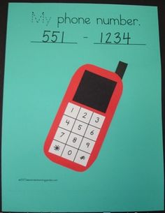 a poster with a cell phone on it that says my phone number is 1234