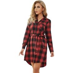 Djt Womens Casual Plaid Shirt Dress Long Sleeve Belted Size M Red Black Brand: Djt Style: Shirt Dress Size: M Gender: Womens Condition: New With Tag. Shipping Packages Are Shipped Within 24 Hours Of Payment Receipt(Excluding Saturday/Sunday) We Love To Combine Shipping On Multiple Orders To Save You Money. We Offer A Generous Combined Shipping Rate That Will Be Sure To Make You Smile! Email Us For A Price. Casual Red Long Sleeve Shirt Dress, Red Button-up Casual Shirt Dress, Red Button-up Shirt Dress Casual, Casual Red Shirt Dress, Casual Red Shirt Dress For Daywear, Red Collared Shirt Dress For Fall, Red Mini Length Shirt Dress, Casual Red Knee-length Shirt Dress, Red Casual Knee-length Shirt Dress