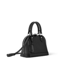 LOUIS VUITTON® - Alma Bb - Black Black Alma Bb, Lv Bag Black, Lv Bb Alma, Bb Alma Louis Vuitton, Alma Louis Vuitton, Louis Vuitton Bag Alma, Alma Bb Louis Vuitton Black, Lv Alma, Sac Louis Vuitton