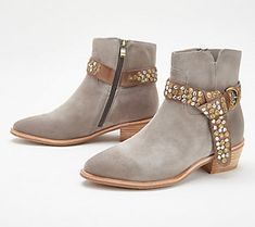 When you're ready to kick up your heels and have a good time, take these cowboy-inspired Demi ankle boots along for the ride. From Antelope. Fall Ankle Boot Booties For Rodeo, Ankle-high Boots With Stacked Heel For Rodeo, Suede Moto Ankle Boots For Rodeo, Stacked Heel Ankle Moto Boots For Rodeo, Ankle Moto Boots With Stacked Heel For Rodeo, Chic Round Toe Heeled Boots For Rodeo, Trendy Ankle Boots For Rodeo, Leather Sock Boots, Womens Leather Booties