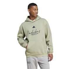 Step out effortlessly in style with this Men's adidas Sportswear Foundation of Sport Hoodie. Click on this MEN'S GUIDE to find the perfect fit and more! TECHNOLOGIES & FEATURES Crewneck Long sleeves Attached hood Rounded hemline 1 front kangaroo pocketFABRIC & CARE 70% Cotton, 30% Recycled Polyester Machine wash ImportedRESPONSIBLE Supports more sustainable cotton farming Color: Tent Green. Gender: male. Age Group: adult. Adidas Cotton Sweatshirt In Athleisure Style, Adidas Cotton Athleisure Sweatshirt, Casual Moisture-wicking Fleece Hoodie, Sporty Cotton Adidas Sweatshirt, Sporty Hoodie With Relaxed Fit For Sports, Sporty Relaxed Fit Hoodie For Sports, Adidas Fleece Sweatshirt Athleisure, Adidas Fleece Athleisure Sweatshirt, Adidas Athleisure Hoodie With Crew Neck