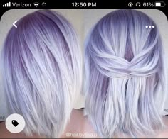 Lavender Blonde Hair, Lilac Silver Hair, Lisa Hair, Blonde Hair With Roots, Lavender Hair Colors, Light Purple Hair, Pearl Purple, Weight Lo, Pastel Lavender