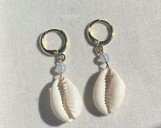 Turquoise Earrings, Cowrie Shell Earrings, Beach Jewelry - Etsy Cowrie Shell Earrings For Gifts, Cowrie Shell Dangle Jewelry For Gifts, Cowrie Shell Dangle Earrings As Gift, Cowrie Shell Dangle Jewelry Gift, Trendy Beach Drop Earrings, Handmade Shell-shaped Hoop Earrings For Summer, Nickel-free Shell-shaped Earrings For Summer, Trendy Handmade Shell Jewelry, Trendy Shell Jewelry For Gifts