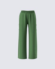 Even though it’s not a race, you’ll still take first place in these green track pants 😜 Perfect for dressing up or down, these pants are made from high quality ripstop fabric and complete with a relaxed fit, double piping on both sides, and side pockets 💚 Track Pants Png, Green Track Pants, Pants Png, Double Piping, Black Off Shoulder, Ripstop Fabric, Graphic Top, White Jersey, First Place