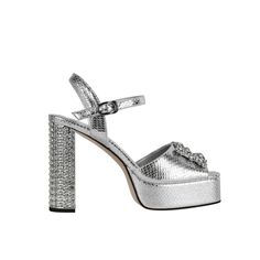 Shop Silver Rhinestones Mirror Platform Sandals Jeweled Chunky Heels Buckle Party Sandals color Silver for Dancing Club, Going out, Night Club, Party, Work with worldwide Free shipping & Free return. Block Heel Embellished Sandals For Party Season, Embellished Block Heel Sandals For Party Season, Glamorous Sandals With Rhinestones For Party Season, Luxury Embellished Heels For Party Season, Silver Sequined Sandals For Party, Party Silver Sandals With Sequins, Silver Sequined Party Sandals, Luxury Rhinestone Block Heel Heels, Luxury Rhinestone Block Heels