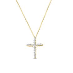 ♥ Product Summary ♥Main Stone: DiamondApprox. Diamond Carat Weight: 1.00cttwDiamond Clarity: I2Diamond Color: H/IDiamond Cut: RoundNumber of Diamonds: 12Pendant Material: 10k White Gold or 10k Yellow GoldDimensions of Pendant: 30mm x 23mm Diamond Cross Necklace, Diamond Cross Pendants, Diamond Cross, Diamond Carat, Diamond Clarity, 10k Gold, Cross Pendant, Colored Diamonds, Cross Necklace