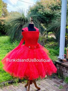 Welcome to Baby/Infants Clothing by Funkids&Us Boutique This is absolutely amazing dress A wow factor!! perfect dress for photo shoot!  Sparkle red fairy dress  this gorgeous red glittery fairy dress is perfect for any occassion, birthday, flower girl or ball party . dress featuring a Red   glittery sequins tulles that makes the dress stand out !! Dress is made of premium tulle with the touches of red glittery sequins tulle on the tutu skirt. Crochet bodices is in Red color with wide shoulder ri Red Fairy Dress, Unicorn Skirt, Crochet Tutu, Mermaid Tutu, Red Fairy, Adult Dress, Newborn Tutu, Ball Party, Princess Inspired