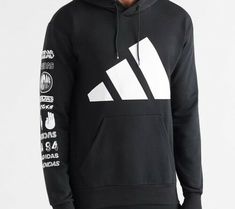 AUTHENTIC ADIDAS GRAPHIC HOODIE EA0370 70% COTTON 30% POLYESTER Athleisure Hoodie Sweatshirt With Logo Detail, Winter Athleisure Hoodie With Logo Detail, Winter Athleisure Hoodie With Logo, Winter Athleisure Sweatshirt With Logo, Adidas Athleisure Hoodie With Crew Neck, Black Sports Sweatshirt With Logo, Adidas Cotton Activewear For Fall, Black Sports Sweatshirt With Logo Detail, Logo Cotton Hoodie In Athleisure Style