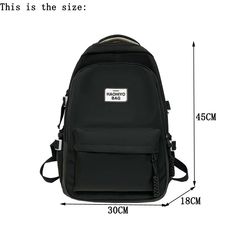 Kylethomasw Female Solid Color Backpacks for Women Waterproof School Backpack Bag Large Capacity Shoulder School Bags For Girls Ruckpack Casual High-capacity Backpack For Outdoor Activities, Trendy Portable Backpack For Outdoor, Trendy Portable Outdoor Backpack, Trendy Outdoor Backpack, Casual Portable Backpack For Outdoors, Casual Outdoor Backpack Portable, Casual Outdoor Portable Backpack, Trendy Portable Backpack For Outdoor Activities, Functional High-capacity Backpack For School