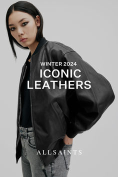 Longer nights mean layering – wear our iconic leathers over your Eris Velvet Dress. Going Out Outfits, Leather Jacket Black, Luxe Fashion, Sweatshirt Shirt, 2024 Collection, Fall Outfits Women, Denim Outfit, Denim Shop, Leather Jackets