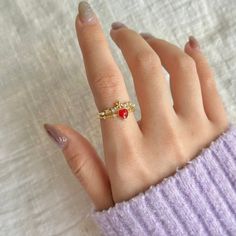 📌 Please Note: When adjusting the ring, please squeeze or expand the ring body slowly and gently. 💎 Materials: 14k Gold Electroplated Brass - more durable than regular platings Cubic Zirconia Pearlescent Beads Eco Resin 📐 Size: Adjustable Open Design - Size 6+ Gold Crystal Open Ring For Valentine's Day, Tiny Valentine's Day Promise Ring Jewelry, Dainty Open Ring Jewelry For Valentine's Day, Adjustable Flower Ring For Valentine's Day Promise, Adjustable Flower Ring For Valentine's Day, Adjustable Flower Promise Ring For Valentine's Day, Adjustable Tiny Jewelry For Valentine's Day, Adjustable Open Ring For Valentine's Day, Adjustable Heart-shaped Metal Ring