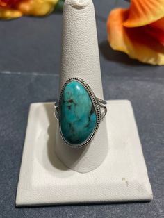 *Size 9 3/4 turquoise ring *Sterling Silver *Free Shipping *Handcrafted * USA Seller Fast Shipping from Albuquerque New Mexico *Jewelry ship in Gift box All components are solid .925 silver. Thank You For Your Looking ,And Check Out More Items In My Etsy Shop For More Great Deals, Also We Add More Jewelry To Etsy Shop regularly www.etsy.com/shop/ABQdesign www.Etsy.com/shop/SilverLizzard PLEASE check their dimensions, before setting the order. NOTE -Once the parcel gets shipped out, it is usually Adjustable Turquoise Chrysocolla Ring, Adjustable Chrysocolla Turquoise Ring, Southwestern Turquoise Chrysocolla Ring, Adjustable Turquoise Healing Ring, Southwestern Chrysocolla Turquoise Ring, Unique Turquoise Ring With Cabochon, Unique Oval Turquoise Ring, Turquoise Chrysocolla Ring With Large Stone, Large Stone Turquoise Ring In Chrysocolla