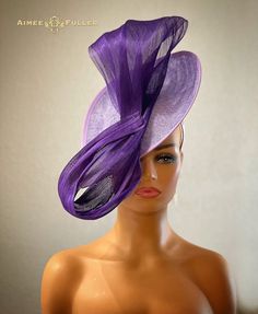 Aimee Fuller Kentucky Derby Hat Heather Lavender Fascinator - Etsy Zambia Fitted Lavender Headpieces For Summer, Adjustable Lavender Hat For Evening, Purple Short Brim Fascinator For Royal Ascot, Purple Fitted Fascinator For Spring, Fitted Lavender Fascinator For Summer, Fitted Purple Fascinator For Spring, Fitted Purple Hat For Kentucky Derby, Elegant Purple Hats For Spring, Adjustable Lavender Fascinator For Evening