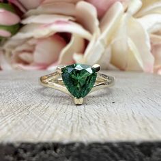 Sleek sellouts! 🤓. Order Emerald Triangle Ring 14k Yellow Gold, Trillion Cut Emerald Engagement Ring For Ladies, Unique Triangle Ring, Triangle Stacking Ring, #5843 at $365.00 #EmeraldGreen #EngagementRing #TriangleRing #14kYellowGold #MayBirthstone #StackingRing #ForLadies #TriangleRings #UniqueRing #TrillionCut Luxury Trillion Cut Emerald Ring Gift, Classic Green Heart Cut Rings, Formal Green Heart Cut Rings, Formal Trillion-cut Emerald Jewelry, Green Heart Cut Emerald Ring For Formal Occasions, Heart Cut Green Emerald Ring For Formal Occasions, Formal Trillion Cut Emerald Ring, Formal Green Heart Cut Emerald Ring, Trillion Cut Emerald Ring For Formal Occasions