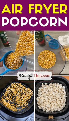 how to make air fryer popcorn in the crock pot with pictures and instructions