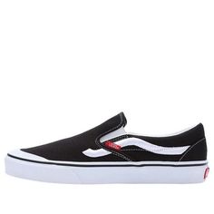 Vans Classic Slip-On 138 'Sidestripe Black' VN000BW36BT Vans Shop, Vans Classic Slip On, Fashion Performance, Vans Classic, Side Stripe, Stylish Sneakers, Perfect Pair, Your Perfect, Slip On