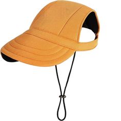 The package contains Dog Hat Dog Sun Hat Dog Baseball Cap Dog Trucker Hat Dog Hats For Small Medium Large Dogs With Ear Holes Adjustable Drawstrings Breathable Waterproof Design UV Protection Outdoor All Season. With two ear holes on top and breathable material, you'll stay cool and comfortable even after a long day. Maintain stability throughout any outdoor activity with the Adjustable Drawstring function. The wide brim protects the eyes from the sun while allowing vision to stay unaltered. The Adjustable Baseball Cap With Sweatband For Outdoor, Adjustable Outdoor Baseball Cap With Sweatband, Outdoor Adjustable Baseball Cap With Sweatband, Adjustable Windproof Bucket Hat, Breathable Adjustable Brimmed Baseball Cap, Adjustable Hats With Sweatband For Outdoor, Sporty Adjustable Orange Hat, Adjustable Visor Hat With Hood, Outdoor Visor Hat With Sweatband