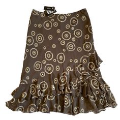 Nwt Alfani Y2k Silk Tiered Sequin Midi Skirt Whimsigoth Size 12 Brown Side Zip Closure Lined Tiered Size 12 New With A Tag Tags: Avant Garden Silk Y2k 00s Vintage Glam Whimsigoth Fairy Fairycore 00s Skirt, Modest Y2k, Whimsigoth Style, Skirt Png, Whimsigoth Fairy, Avant Garden, Flowy Midi Skirt, Nice Clothing, Boho Lifestyle