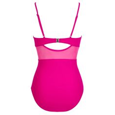 Solid One Piece Tummy Slimming Design Swimsuit – Sunset and Swim Underwire Bodysuit With Built-in Bra For Vacation, Summer Leotard With Smoothing Feature, Solid Color Smoothing Leotard For Summer, Summer Smoothing Leotard, Summer Stretch Shapewear Bodysuit, Stretch Shapewear Bodysuit For Summer, Backless Tankini With Built-in Bra For Sunbathing, Underwire Bodysuit With Built-in Bra For Sunbathing, Fitted Pink Swimwear With Medium Bust Support