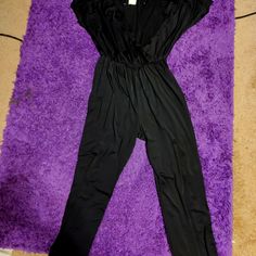 Women's Small Black One-Piece Outfit Very Stretchable Casual Stretch Jumpsuits And Rompers For Going Out, Black Jumpsuits And Rompers For Spring Night Out, Black Casual Jumpsuits And Rompers For Going Out, Velour Jumpsuit, Black White Jumpsuit, Tank Jumpsuit, Wrap Romper, Jcrew Collection, Cropped Jumpsuit