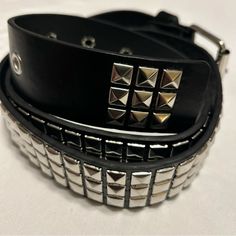 Questions? Leave A Comment Below! New Belt Black W/Eyelet Grommet Silver Studded Punk Faux Leather Belt Rivet Buckle Eyelets & Grommets, Faux Leather Belts, Belt Black, Black Belt, Silver Studs, Leather Belt, Black Silver, Faux Leather, Women Accessories