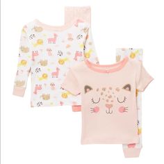 Koala Baby 4 Piece Cat Print Cotton Pajama Set In Crystal Rose Your Little One Will Love Wearing These Comfy And Snugly Pajama Sets Featuring The Cat Characters. Two 2-Piece Sets. Top 1:. Crew Neck. Long Sleeves With Cuffs. Allover Animal Print. Jersey Knitbottom 1:. Elasticized Waist. Pull-On. Allover Dot Print. Jersey Knittop 2:. Crew Neck. Long Sleeves With Cuffs. Cat Front Graphic. Jersey Knitbottom 2:. Elasticized Waist. Pull-On. Allover Animal Print. Cute Pink Sleepwear Sets, Pink Playful Sleepwear Sets, Pink Bedtime Sets, Playful Pink Bedtime Sets, Playful Pink Sleepover Sets, Cotton Pajama Set, Baby Koala, Koala Kids, Koala Baby