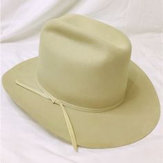 American Hat Co. Stockman Hat Nwot This Stockman Hat Has A Classic Cattleman Crown Style The Crown Is Ringed With A Very Slim Matching Ribbon Hat Band, And The Interior Boasts A Smooth Leather Sweatband For A Comfortable Fit And Feel. Wear It Riding, Hiking, Golfing Or Just Around Town For A Timeless Summer Look Wit Classic Wide Brim Hat For Country Events, Classic Beige Panama Hat For Winter, Vintage Wide Brim Solid Color Hat, Classic Wide Brim Solid Color Hat, Classic Wide Brim Hat In Solid Color, Vintage Solid Color Wide Brim Hat, Classic Ranch Hat With Curved Brim, Solid Flat Brim Hat For Rodeo, Solid Color Flat Brim Hat For Rodeo