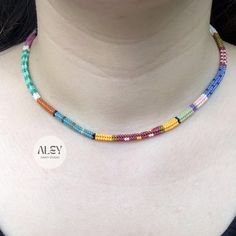 Elevate your summer style with this handmade colorful beaded necklace, perfect for adding a vibrant touch to your everyday look. 🌞 Crafted with attention to detail, this boho-inspired necklace is designed to be both trendy and versatile. TAGUS necklace is a unique jewelry that takes hours to make. I tried to create a wonderful harmony by combining different colors. In this way, you can combine it with any color of your clothes! I made this unique necklace with high quality Miyuki Beads  (not se Handmade Multicolor Beaded Necklaces Casual Style, Multicolor Beads For Summer Jewelry Making, Casual Multicolor Round Bead Necklaces, Casual Multicolor Round Beads Necklaces, Colorful Casual Necklaces With Tiny Beads, Colorful Tiny Beads Casual Necklace, Casual Colorful Necklace With Tiny Beads, Handmade Multicolor Casual Necklaces, Summer Large Bead Multicolor Necklace