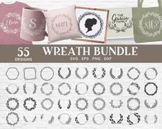 the wreath bundle includes 35 svt files