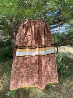 100% Anishinaabe made🪶🤎 // 🎀 27"-37" waist 36.5" out seam (W S/M)🎀 // 🌷 One XL pocket, bows on each side, gold string braids and sparkly black ribbon along with a gold bias hem🌷 !!I will take a best offer!! Traditional Long Brown Skirt, Ribbon Skirts Pattern, Ribbon Dresses, Ribbon Clothing, Skirts Pattern, Ribbon Shirts, Ribbon Skirt, Skirt Ideas, Ribbon Skirts