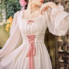 Princess Peasant Dress, Old Fashioned Princess Dresses, Fairy Dress Hijab, Sew Princess Dress, Fairytale Inspired Outfits, Rose Inspired Dress, Princess Casual Outfits, Modern Princess Dress, Princess Outfit Ideas