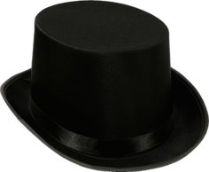 Black High Crown Costume Hat For Formal Occasions, Formal Black High Crown Costume Hat, Black High Crown Hat For Formal Occasions, Formal Black Fitted Top Hat, Formal Fitted Black Top Hat, Black Fitted Top Hat For Formal Occasions, Fitted Black Top Hat For Formal Occasions, Black Formal Costume Hat With Curved Brim, Formal Black Brimmed Costume Hat