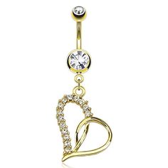 Bar Size: 14 Gauge (1.6 mm) Bar Length: 3/8" (10 mm) Material: 316L Surgical Steel Plating: 14kt Gold Plated Stone Material: CZ Sold by: 1 Piece Belly Button Rings Dangle, Opal Belly Ring, Navel Piercing Jewelry, Pregnancy Belly Rings, Cartilage Jewelry, Navel Jewelry, Dangle Belly Rings, Belly Jewelry, Belly Bars