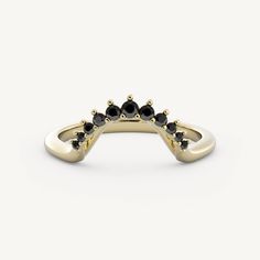 Pepper Band – Burst features graduating black diamond round stones set on a contoured basket on a half round shank made to pair with Pepper. Pepper Band, Jewelry Companies, Perfect Ring, High Quality Jewelry, Stone Settings, Black Diamond, Types Of Metal, Yellow Gold, Stuffed Peppers