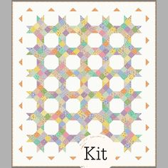 the kit is designed to be used as a quilter's pattern for this modern quilt