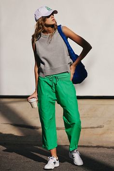 Shop our Cliff Hanger Harem Pants at FreePeople.com. Boho clothing for the creative spirit- free worldwide shipping. Free People Activewear, Fashion 2024, Oversized Tee, Small Waist, Boho Clothing, Boho Outfits, Pretty Things, Stylish Outfits, Harem Pants