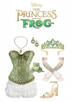 the princess and the frog costume is shown