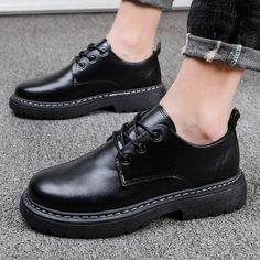 Autumn Winter Men Boots Retro Work Shoes Male Casual Leather Shoes Increase High Quality Footwears Sneakers Bota Masculina Lightweight construction with breathable mesh fabric provides a comfortable and flawless fit. Martin Shoes, Leather Snow Boots, Motorcycle Shoes, Boots For Short Women, Mens Walking Shoes, Mens Winter Boots, Casual Leather Shoes, Fur Shoes, Womens Sandals Wedges