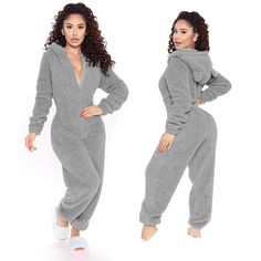 Season:Winter,Fall; Fabric:Flannel; Sleeve Length:Long Pant,Long Sleeve; Gender:Women's; Closure:Zipper; Nightwear Style:One Piece Pajama,Jumpsuit,Onesie; Style:Simple,Comfort; Elasticity:Micro-elastic; Occasion:Home,Daily,Party; Age Group:Adults; Pattern:Pure Color; Neckline:Hoodie; Length:null; Shoulder Width:null; Waist:null; Feel of Sensation:Gender Neutral; Fit US Size:null; Fit UK Size:null; Fit EU Size:null; Bust:null; Sleeve Length:null Lounge Jumpsuit, Bodybuilding Clothing, Cutout Style, Jumpsuit Casual, Cozy Loungewear, Fleece Pajamas, Sleeves Clothing, Business Coach, Casual Jumpsuit