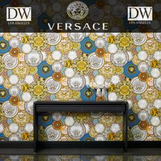 Versace Room Setting 15 Versace Wallpaper, Wallpaper Texture, Paintable Wallpaper, Wallpaper Stores, Textil Design, Versace Home, Jojo Designs, Luxury Wallpaper, Styl Glamour