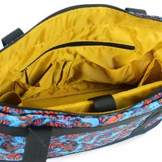 Majestic Monarchs flutter and float in this striking collaboration with Florida artist Samm Wehman! This large all purpose tote will be the perfect companion for traveling adventures or day trips. Includes a padded laptop/tablet sleeve, inner organizational pockets and outer front pockets. A matching 6.5 x 10 inch organizer/wristlet also available as an add-on! -Bag measures 12" tall x 15.5" wide x 6" deep with 10" non-slip shoulder straps -Includes removable crossbody adjustable strap (28"- 48" Functional Multicolor Shoulder Bag For Travel, Multicolor Functional Shoulder Bag For Travel, Multicolor Rectangular Laptop Bag For Travel, Multicolor Travel Bag With Laptop Sleeve, Multicolor Shoulder Diaper Bag For Travel, Multicolor Outdoor Shoulder Bag With Zipper Pocket, Multicolor Tote Shoulder Bag With Removable Pouch, Multicolor Rectangular Travel Diaper Bag, Multicolor Travel Diaper Bag Rectangular