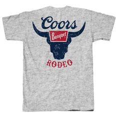 Show off your style with the Coors Banquet Men's Rodeo Short Sleeve T-Shirt. This graphic men's T-shirt is made of cotton to ensure all-day comfort. Additionally, the men's T-shirt is machine-washable for easy cleaning and boasts a crew neck fit for casual wear. 90% Cotton / 10% Polyester Classic Fit, Seamless Body Machine Washable Short Sleeve Crew Neck Graphic T-Shirt Coors Rodeo, Coors Banquet, Rodeo Shirts, Tractor Supply, Rodeo, Tractor, Easy Cleaning, Short Sleeve Shirt, Sleeve Shirt