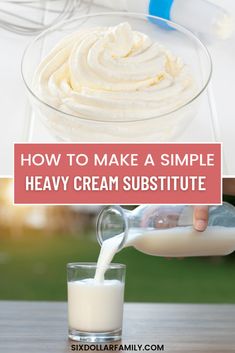 how to make a simple heavy cream substance