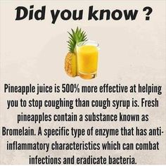 Sick Remedies, Health Post, रोचक तथ्य, Natural Health Remedies, Pineapple Juice, Health Info, Health And Beauty Tips, Health Facts, Natural Medicine